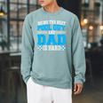 Pool Guy And Pool Dad Men Swimming Pool Owner Raglan Sleeve Sweatshirt Cardinal