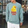 Pool Swimming Day Raglan Sleeve Sweatshirt Cardinal Pool Swimming Day Raglan Sleeve Sweatshirt Cardinal