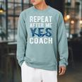 Repeat Yes Swim Coaching Swimming Coaches Raglan Sleeve Sweatshirt Cardinal Repeat Yes Swim Coaching Swimming Coaches Raglan Sleeve Sweatshirt Cardinal