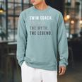 Swim Coach The Man The Myth The Legend Swimming Coach Raglan Sleeve Sweatshirt Cardinal Swim Coach The Man The Myth The Legend Swimming Coach Raglan Sleeve Sweatshirt Cardinal