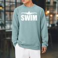 Swim Sports Swimming Water Athletic Swimmer Raglan Sleeve Sweatshirt Cardinal Swim Sports Swimming Water Athletic Swimmer Raglan Sleeve Sweatshirt Cardinal