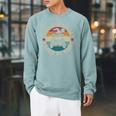 Swimmer By Day Gamer By Night Swimming Swim Gaming Raglan Sleeve Sweatshirt Cardinal