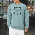 Swimmer Swim Team Born To Fly Butterfly Stroke Swimming Raglan Sleeve Sweatshirt Cardinal Swimmer Swim Team Born To Fly Butterfly Stroke Swimming Raglan Sleeve Sweatshirt Cardinal