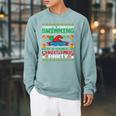Swimming Christmas Party Swim Swimmer Christmas Ugly Style Raglan Sleeve Sweatshirt Cardinal Swimming Christmas Party Swim Swimmer Christmas Ugly Style Raglan Sleeve Sweatshirt Cardinal