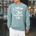 Swimming Competitive Freestyle Swim For Swimmer Raglan Sleeve Sweatshirt Cardinal Swimming Competitive Freestyle Swim For Swimmer Raglan Sleeve Sweatshirt Cardinal