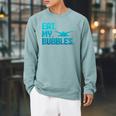 Swimming Eat My Bubbles Swimmer Swim Raglan Sleeve Sweatshirt Cardinal Swimming Eat My Bubbles Swimmer Swim Raglan Sleeve Sweatshirt Cardinal