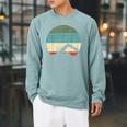 Swimming Raglan Sleeve Sweatshirt Cardinal