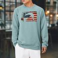 Swimming Swim Team Distressed American Flag USA Swimmer Raglan Sleeve Sweatshirt Cardinal Swimming Swim Team Distressed American Flag USA Swimmer Raglan Sleeve Sweatshirt Cardinal