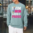 Swimming Swimmer Swim Mom Raglan Sleeve Sweatshirt Cardinal Swimming Swimmer Swim Mom Raglan Sleeve Sweatshirt Cardinal