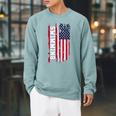 Swimming And Swimmers Raglan Sleeve Sweatshirt Cardinal