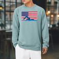 USA Flag Swimmer Swimming Sport Athlete Swim Swimming Raglan Sleeve Sweatshirt Cardinal USA Flag Swimmer Swimming Sport Athlete Swim Swimming Raglan Sleeve Sweatshirt Cardinal