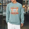 I Could Use A Good Paddling Canoe Canoeing Paddle Men Women Raglan Baseball Tee Raglan Sleeve Sweatshirt Cardinal