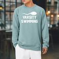 Varsity Swimming For Men Women Raglan Sleeve Sweatshirt Cardinal Varsity Swimming For Men Women Raglan Sleeve Sweatshirt Cardinal