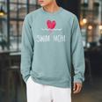 Vintage Swim Mom Shirt Swimming Family Swimmer Raglan Sleeve Sweatshirt Cardinal Vintage Swim Mom Shirt Swimming Family Swimmer Raglan Sleeve Sweatshirt Cardinal