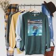Competitive Swim Team Funny Kitty Cat Swimming Raglan Sleeve Sweatshirt Heather Blue Lagoon Competitive Swim Team Funny Kitty Cat Swimming Raglan Sleeve Sweatshirt Heather Blue Lagoon