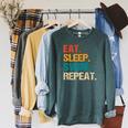 Eat Sleep Swim Repeat Pool Swimmer Water Polo Swimming Raglan Sleeve Sweatshirt Heather Blue Lagoon Eat Sleep Swim Repeat Pool Swimmer Water Polo Swimming Raglan Sleeve Sweatshirt Heather Blue Lagoon