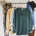 Minimalist Canoeing Water River Canoe Raglan Sleeve Sweatshirt Heather Blue Lagoon