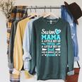 Swim Mama Proud Swimming Mom Of A Swimmer Mother Swim Mom Raglan Sleeve Sweatshirt Heather Blue Lagoon Swim Mama Proud Swimming Mom Of A Swimmer Mother Swim Mom Raglan Sleeve Sweatshirt Heather Blue Lagoon