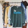 The SwimFather Saying Tee For Swimming Fatehrs Raglan Sleeve Sweatshirt Heather Blue Lagoon The SwimFather Saying Tee For Swimming Fatehrs Raglan Sleeve Sweatshirt Heather Blue Lagoon