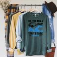 Swimmer Swimming Raglan Sleeve Sweatshirt Heather Blue Lagoon