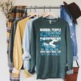 Swimming Humor Swim Raglan Sleeve Sweatshirt Heather Blue Lagoon Swimming Humor Swim Raglan Sleeve Sweatshirt Heather Blue Lagoon