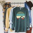 Swimming Raglan Sleeve Sweatshirt Heather Blue Lagoon