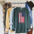 Swimming And Swimmers Raglan Sleeve Sweatshirt Heather Blue Lagoon