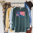 USA Flag Swimmer Swimming Sport Athlete Swim Swimming Raglan Sleeve Sweatshirt Heather Blue Lagoon USA Flag Swimmer Swimming Sport Athlete Swim Swimming Raglan Sleeve Sweatshirt Heather Blue Lagoon