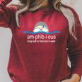 Amphibious Swimming Raglan Sleeve Sweatshirt Heather Dust Amphibious Swimming Raglan Sleeve Sweatshirt Heather Dust