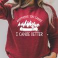 Anything You Canoe I Canoe Better Canoe Lovers Raglan Baseball Tee Raglan Sleeve Sweatshirt Heather Dust
