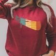 Canoe Canoeing Retro Vintage Raglan Sleeve Sweatshirt Heather Dust