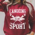 Canoe Canoeing Vintage Canoeing Is My Sport Raglan Sleeve Sweatshirt Heather Dust