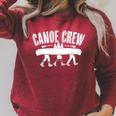 Canoe Crew Canoeing Comfort Colors Crop Top Raglan Sleeve Sweatshirt Heather Dust