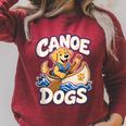 Canoe Dogs Golden Retriever Paddling Graphic Raglan Sleeve Sweatshirt Heather Dust Canoe Dogs Golden Retriever Paddling Graphic Raglan Sleeve Sweatshirt Heather Dust
