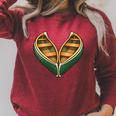 Canoe Heart Cute Minimalist Paddling Adventure Raglan Sleeve Sweatshirt Heather Dust