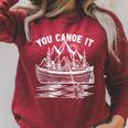 Canoeing Canoe Raglan Sleeve Sweatshirt Heather Dust