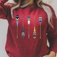 Colorful Painted Oars Paddle Nautical Canoe T Shirt Raglan Sleeve Sweatshirt Heather Dust Colorful Painted Oars Paddle Nautical Canoe T Shirt Raglan Sleeve Sweatshirt Heather Dust