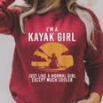 Cool Kayak For Women Girls Kayaker Canoe Kayaking Paddle Oar Raglan Sleeve Sweatshirt Heather Dust