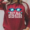 Cool Swimming For Men Women Swimmer Swim Instructor Goggles Raglan Sleeve Sweatshirt Heather Dust