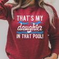 My Daughter Swim Dad Swimming Father Of A Swimmer Dad Raglan Sleeve Sweatshirt Heather Dust