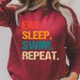 Eat Sleep Swim Repeat Pool Swimmer Water Polo Swimming Raglan Sleeve Sweatshirt Heather Dust Eat Sleep Swim Repeat Pool Swimmer Water Polo Swimming Raglan Sleeve Sweatshirt Heather Dust