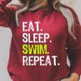Eat Sleep Swim Repeat Swimming Swimmer Cool Raglan Sleeve Sweatshirt Heather Dust Eat Sleep Swim Repeat Swimming Swimmer Cool Raglan Sleeve Sweatshirt Heather Dust