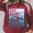 Eat Sleep Swim Vintage Swimming Lover Swimmer Men Women Raglan Sleeve Sweatshirt Heather Dust Eat Sleep Swim Vintage Swimming Lover Swimmer Men Women Raglan Sleeve Sweatshirt Heather Dust