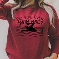Do You Even Swim Bro Swimming Training Swimmer Raglan Sleeve Sweatshirt Heather Dust Do You Even Swim Bro Swimming Training Swimmer Raglan Sleeve Sweatshirt Heather Dust