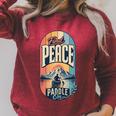 Find Peace Paddle On Canoe Mountain Sunset Raglan Sleeve Sweatshirt Heather Dust Find Peace Paddle On Canoe Mountain Sunset Raglan Sleeve Sweatshirt Heather Dust