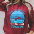 Here's To Swimming With Bow Legged Women Swimming Raglan Sleeve Sweatshirt Heather Dust Here's To Swimming With Bow Legged Women Swimming Raglan Sleeve Sweatshirt Heather Dust