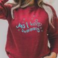 Just Keep Swimming Just Keep Swimming T's & More Raglan Sleeve Sweatshirt Heather Dust Just Keep Swimming Just Keep Swimming T's & More Raglan Sleeve Sweatshirt Heather Dust