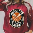 Kayak Canoe Paddle Either Oar Raglan Sleeve Sweatshirt Heather Dust