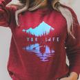 Kayak Kayak Vintage Mountains Canoe Kayak Raglan Sleeve Sweatshirt Heather Dust