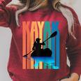 Kayaking Kayak Retro Art Canoe Raglan Baseball Tee Raglan Sleeve Sweatshirt Heather Dust